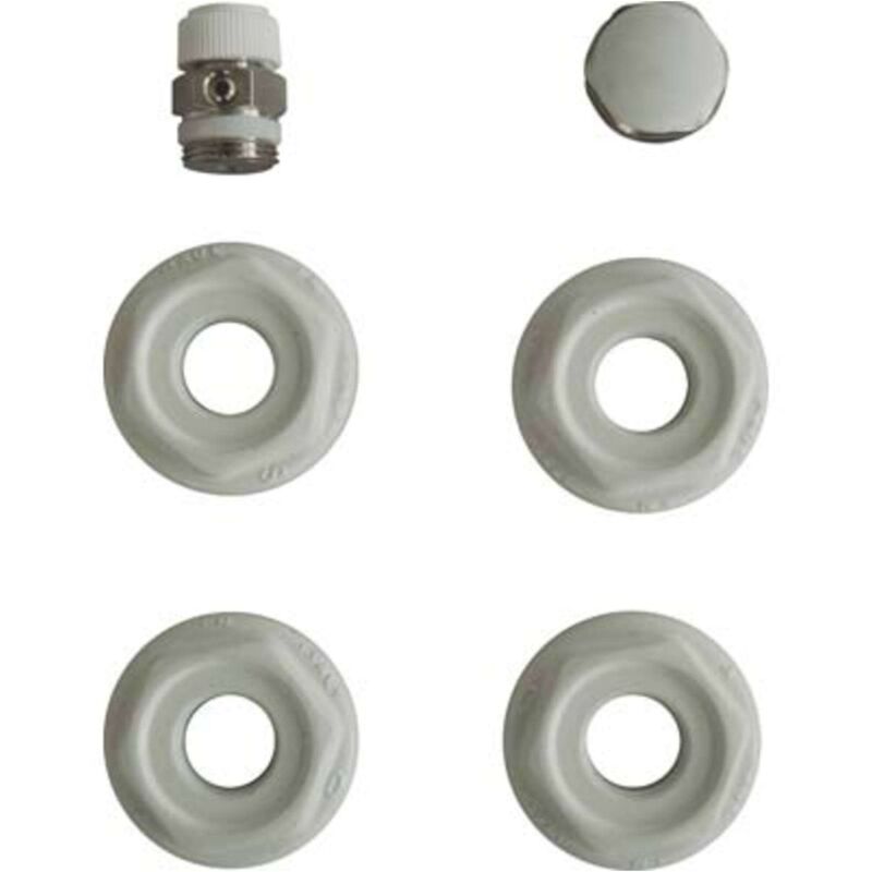 foto del prodotto fischer kit montaggio radiatore 4 riduzioni tappo valvola sfiato 1 pezzo