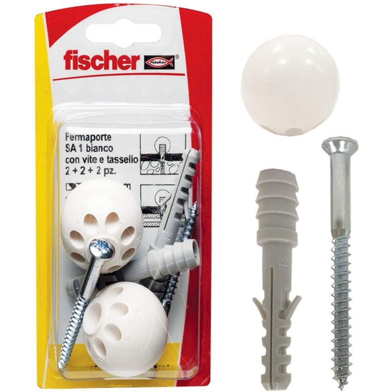 foto del prodotto fischer - paracolpi tasselli sa-1nk da 2 pezzi bianco