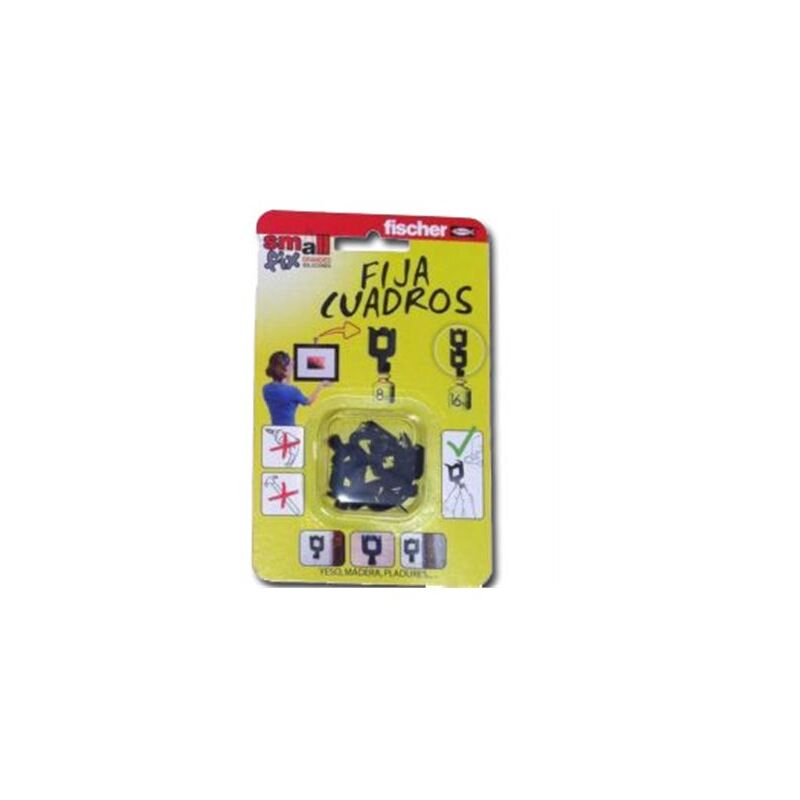 foto del prodotto fischer picture fixer hanger nero 8 unit per blister 518168