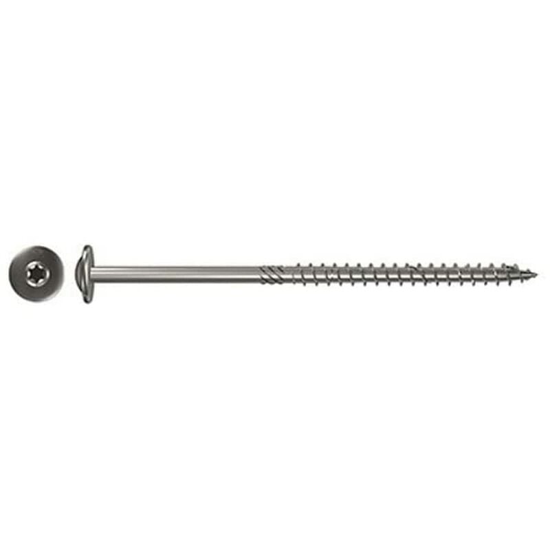 foto del prodotto fischer power fast fpf wt 6,0 x 120 a2p viti per costruzione in legno con filettatura parziale e testa piatta, per costruzione in legno, acciaio