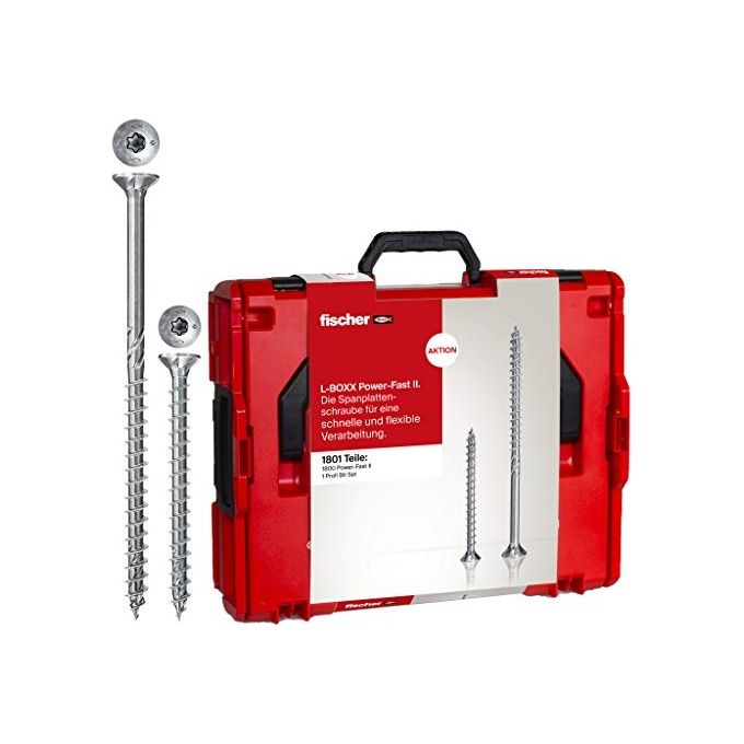 foto del prodotto fischer power fast ii l-boxx 102 screw set