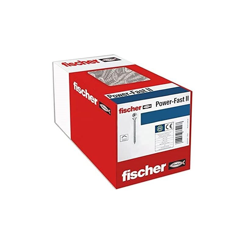 foto del prodotto fischer power fast ii scatola de viti speciali per legno 3x16mm, per avvitare il legno, collegare il legno massiccio o fissare parti al legno ,1000