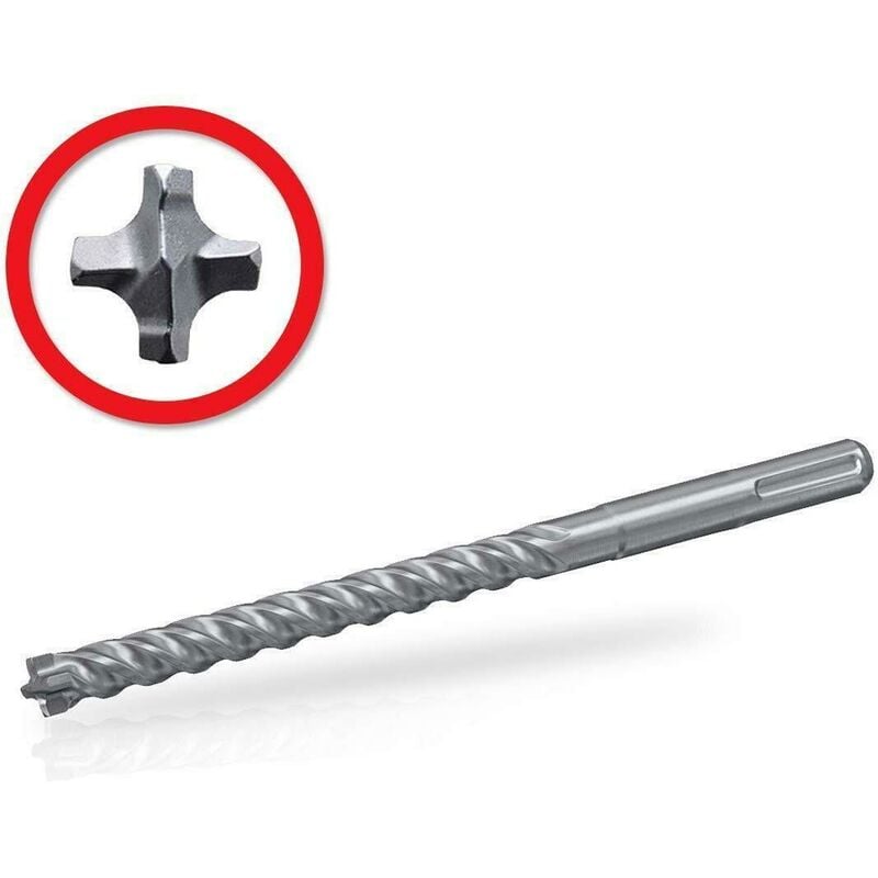 foto del prodotto fischer punta in acciaio a 4 taglienti sds plus quattric ii 10 100 165