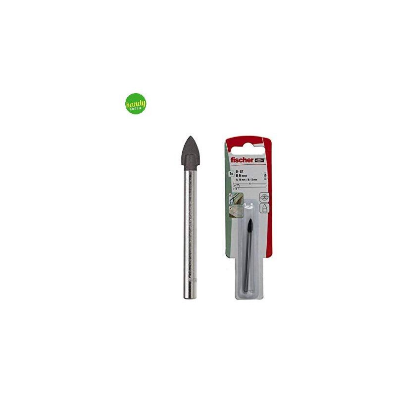 foto del prodotto fischer punta per vetro pv 4k alette placcate al carburo diametro foro 4 mm