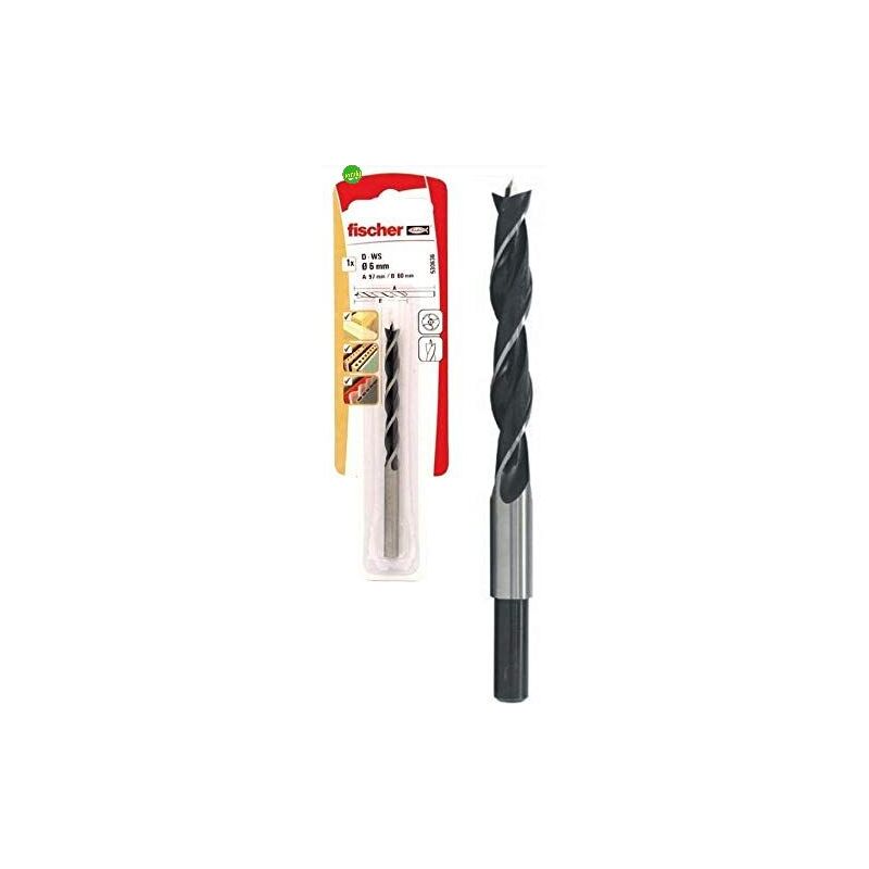 foto del prodotto fischer punta trapano legno pl 5k 5 mm punta in carburo lunghezza 56 mm