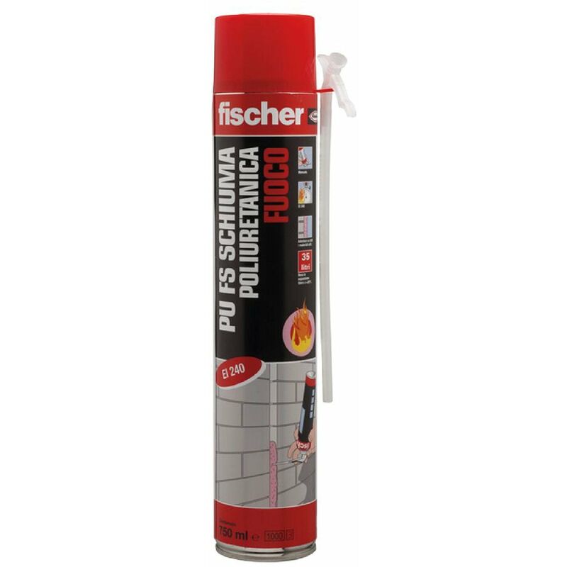 foto del prodotto fischer schiuma poliuretanica antifuoco fs manuale 750 ml 6 pezzi