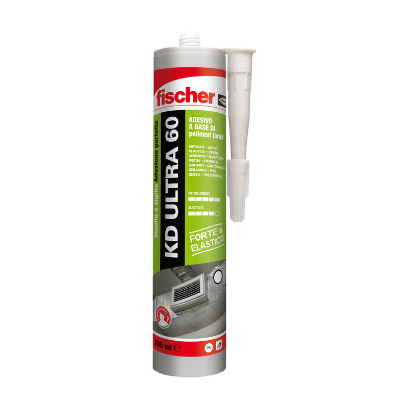foto del prodotto fischer sigillante adesivo kd ultra 60 extra forte bianco