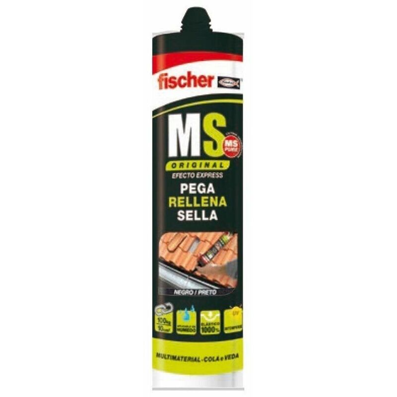 foto del prodotto fischer sigillante adesivo ms nero 290 ml