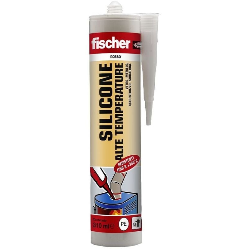 foto del prodotto fischer sigillante siliconico a base acetica resistente alle alte temperature sat ro
