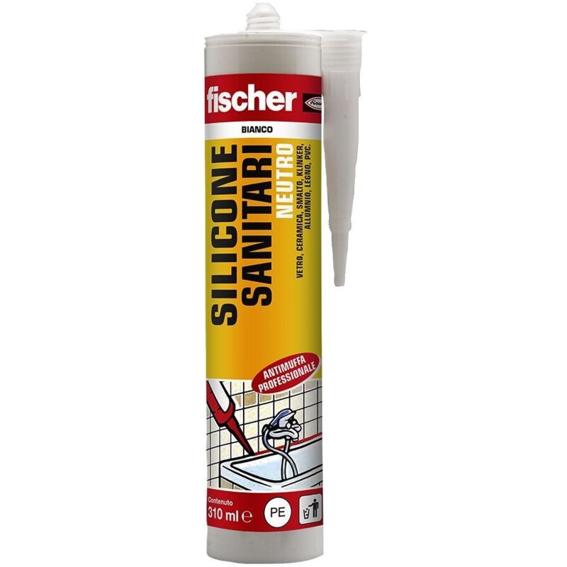 foto del prodotto fischer sns bi sigillante siliconico neutro 310 ml a base alcolica per l impiego in ambienti sanitari 00009383