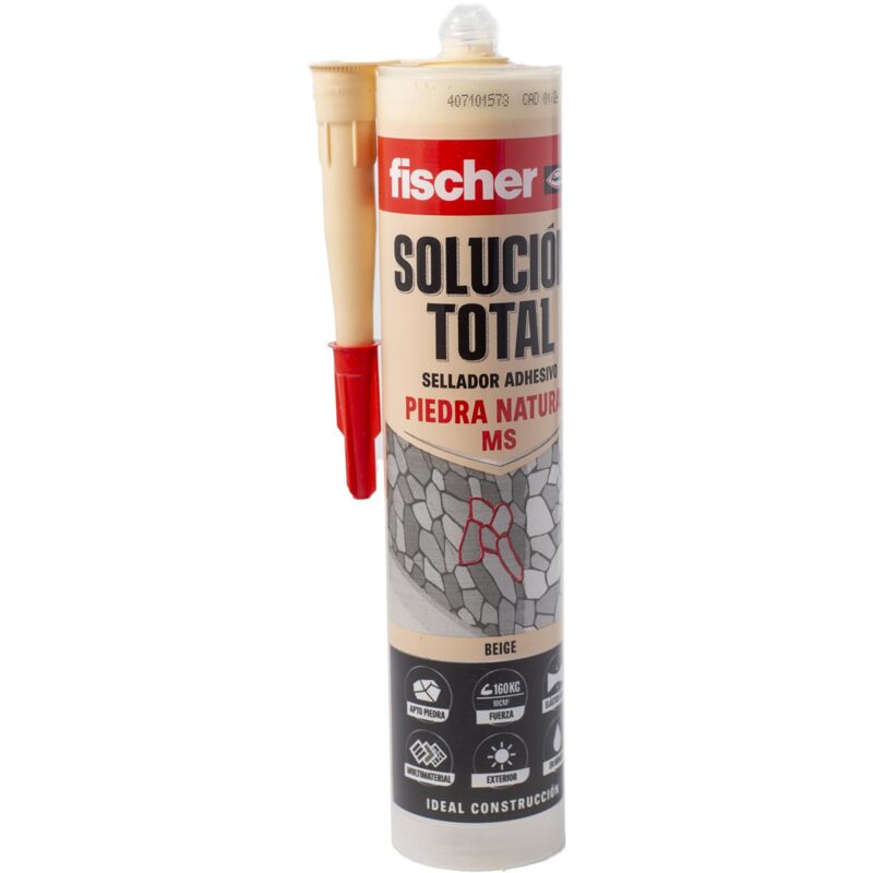 foto del prodotto fischer soluzione total stone natural speciale sigillante adesivo per pietra naturale o artificiale caratteristiche avanzate sul silicone