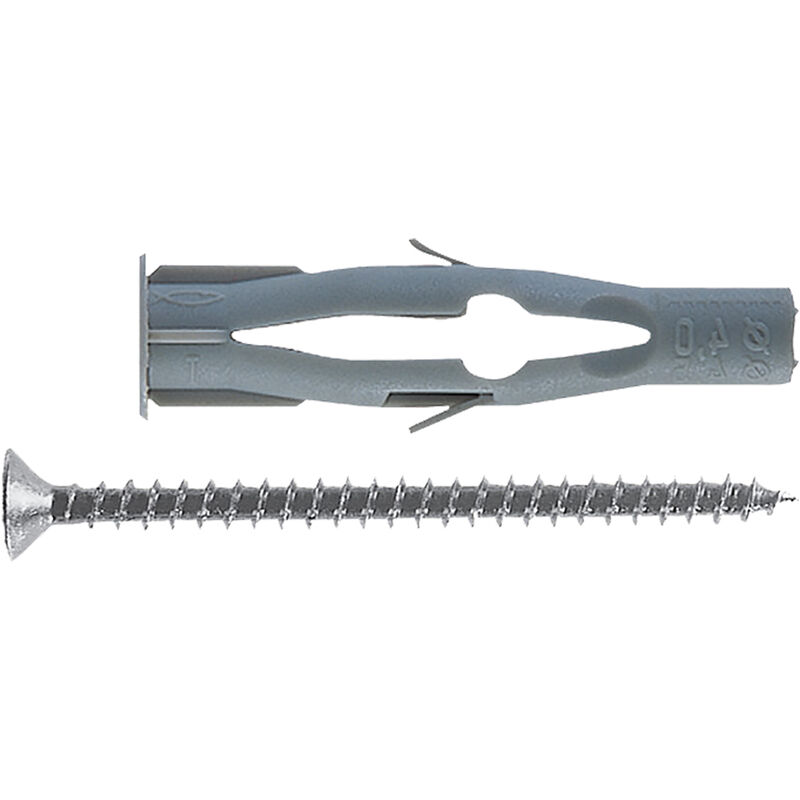 foto del prodotto fischer tassello nylon con vite fu v fu 6x35v 6 x 35 vite 3,5x45 mm