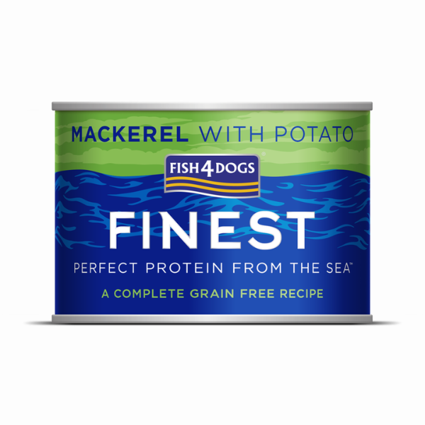 foto del prodotto fish4dogs finest dog grain free 185 gr sgombro e patate confezione da 12 pezzi cibo umido per cani 1 ordine scegli lo sconto bzr5 bzr20 200 punti fedelt 