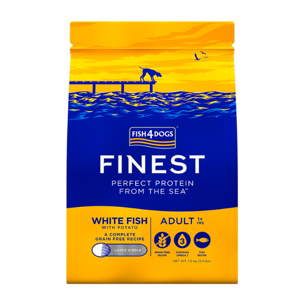 foto del prodotto fish4dogs ocean white fish large 1,5 kg croccantini per cani 1 ordine scegli lo sconto bzr5 bzr20 200 punti fedelt 