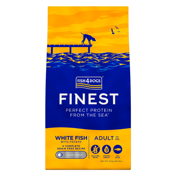 foto del prodotto fish4dogs ocean white fish large - 12 kg - croccantini per cani - spedizione gratis da 39€