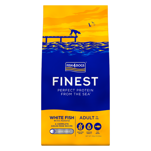 foto del prodotto fish4dogs ocean white fish large 6 kg croccantini per cani 1 ordine scegli lo sconto bzr5 bzr20 200 punti fedelt 