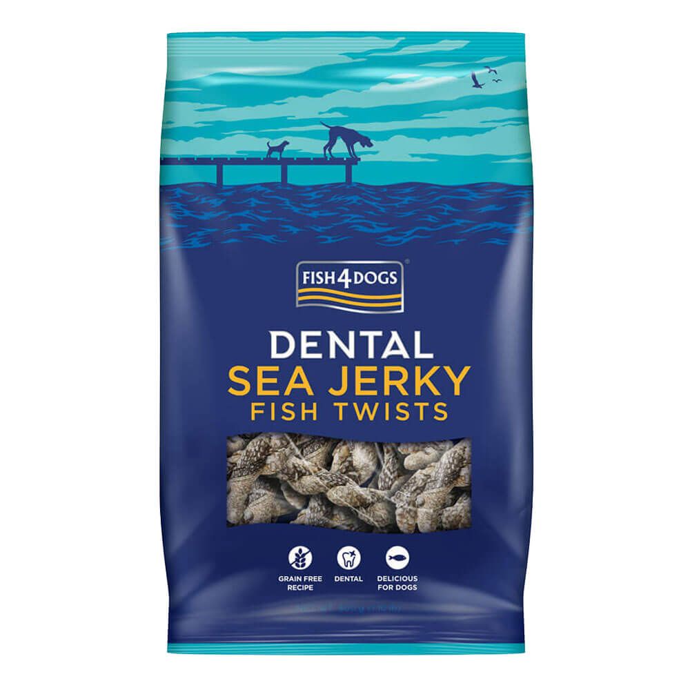 foto del prodotto fish4dogs sea jerky fish twists pelle essiccata 100 gr 1 ordine scegli lo sconto bzr5 bzr20 200 punti fedelt 