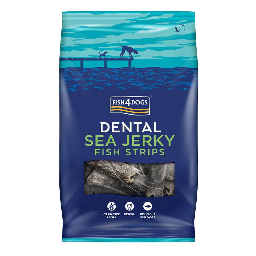 foto del prodotto fish4dogs sea jerky skinny strips pelle essiccata 100 gr 1 ordine scegli lo sconto bzr5 bzr20 200 punti fedelt 
