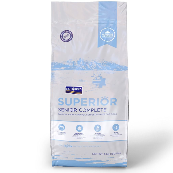 foto del prodotto fish4dogs superior senior complete small al salmone 6 kg 1 ordine scegli lo sconto bzr5 bzr20 200 punti fedelt 