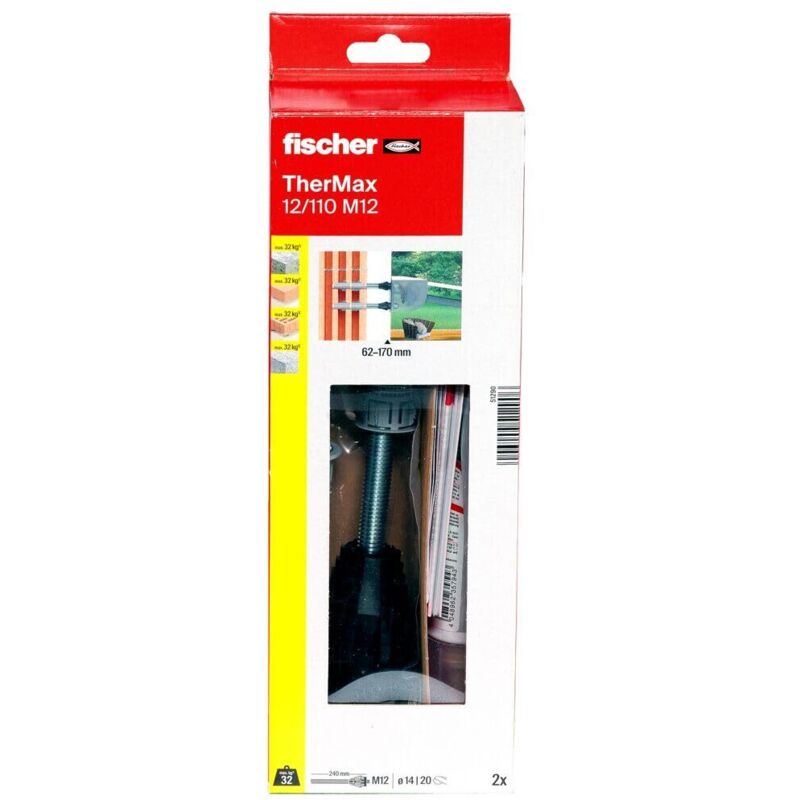 foto del prodotto fisher sistema di fissaggio thermax m12-12/110 set 2 pezzi 00051290