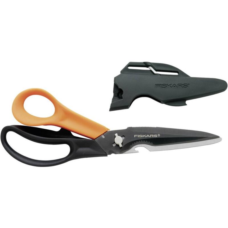 foto del prodotto fiskars 1000809 forbici universali destrimani 230 mm arancione, nero