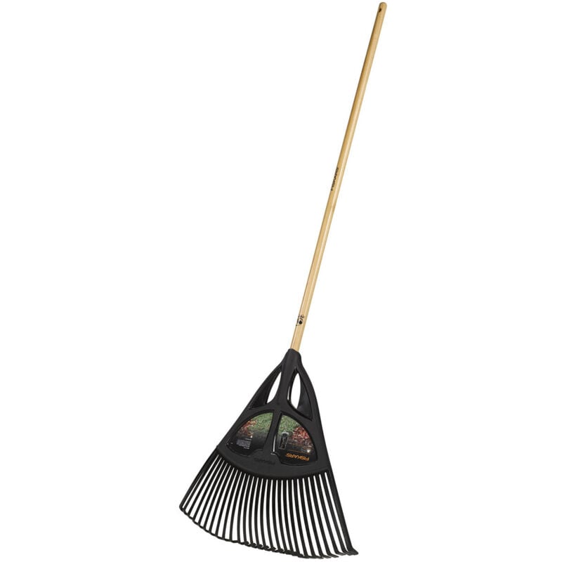 foto del prodotto fiskars 1001584 scopa per foglie classic xl in plastica, attrezzo da giardinaggio