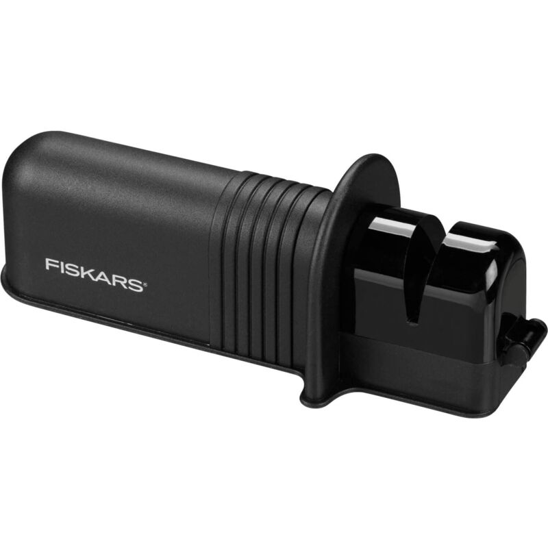 foto del prodotto fiskars affilalama per asce e coltelli, mola in ceramica e struttura in plastica rinforzata con fibra di vetro, nero arancione, solid, 1026797