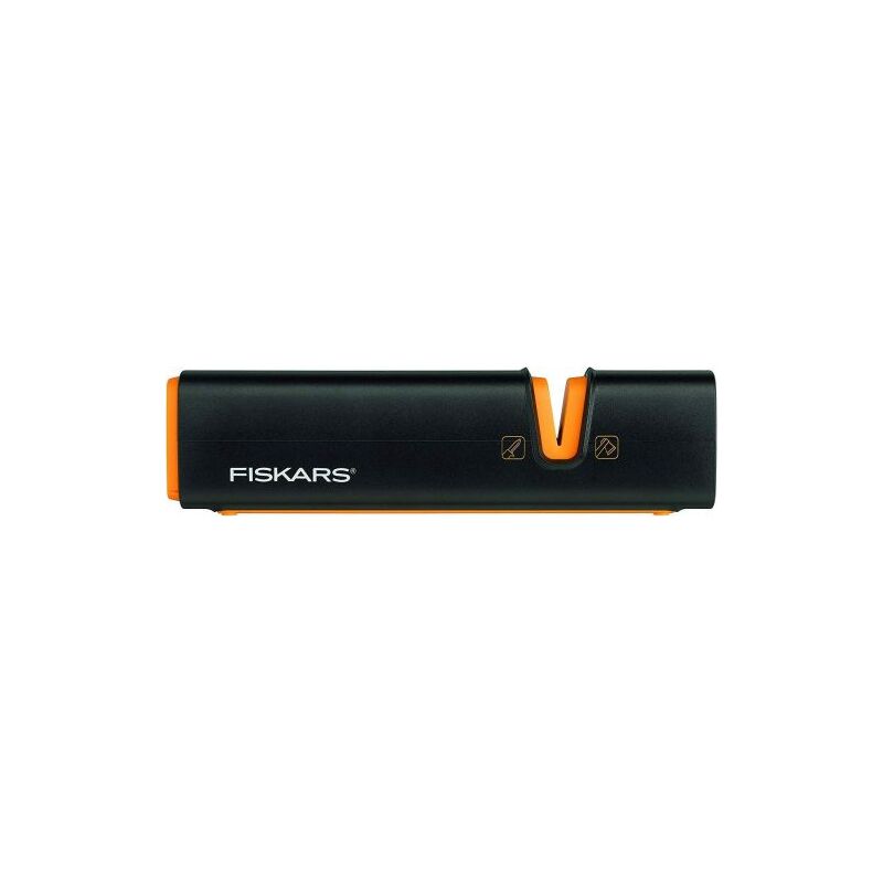 foto del prodotto fiskars affilama k xsharp per coltelli asce mola in ceramica con appoggio 01237 