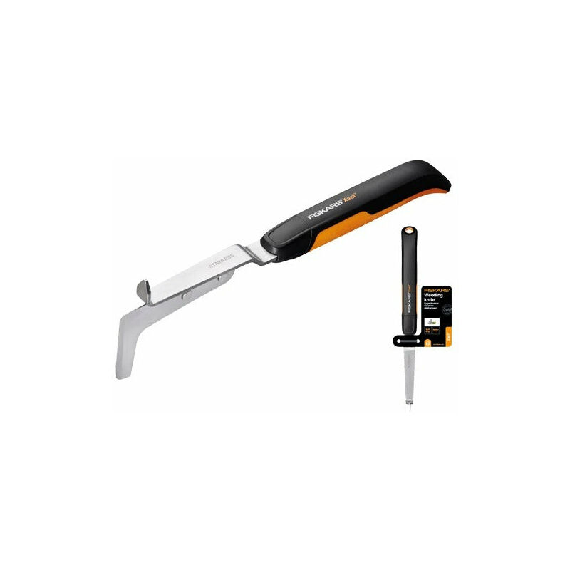 foto del prodotto fiskars coltello a raschietto per rimozione erbacce xact