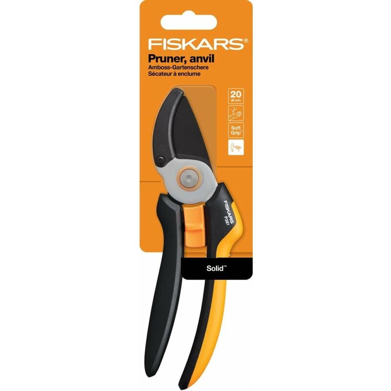 foto del prodotto fiskars forbice da pota taglio ad incudine p361 1057165