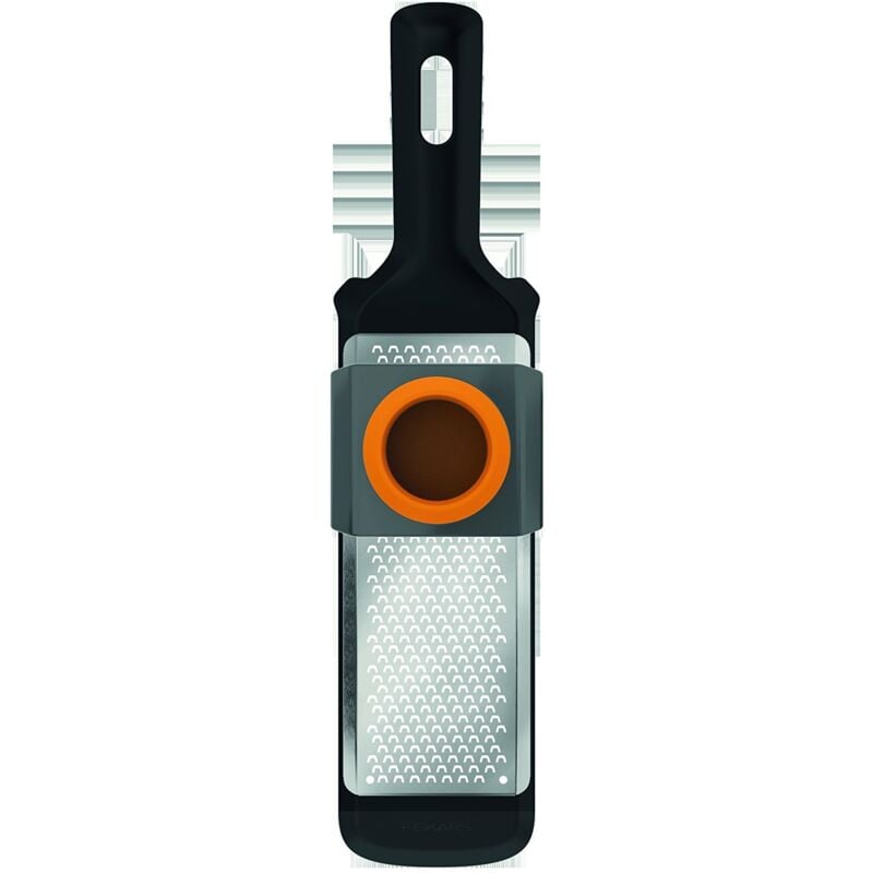foto del prodotto fiskars - grattugia, grana fine, dimensioni 32 x 8 cm, metallo plastica, functional form, 1014412