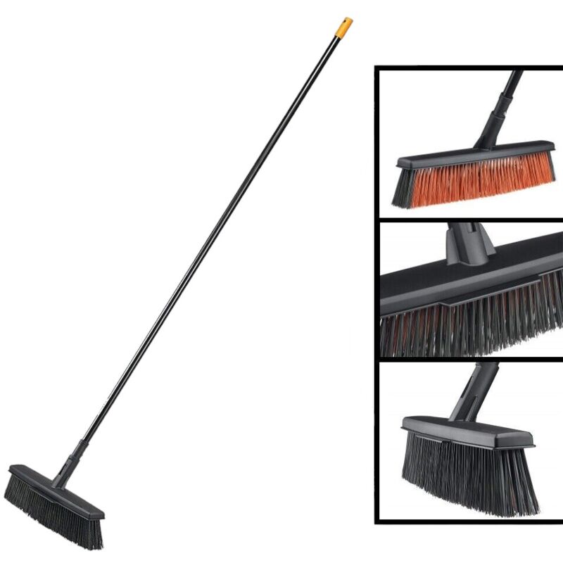foto del prodotto fiskars l scopa scopone super leggera ergonomica giardino viale manico incluso