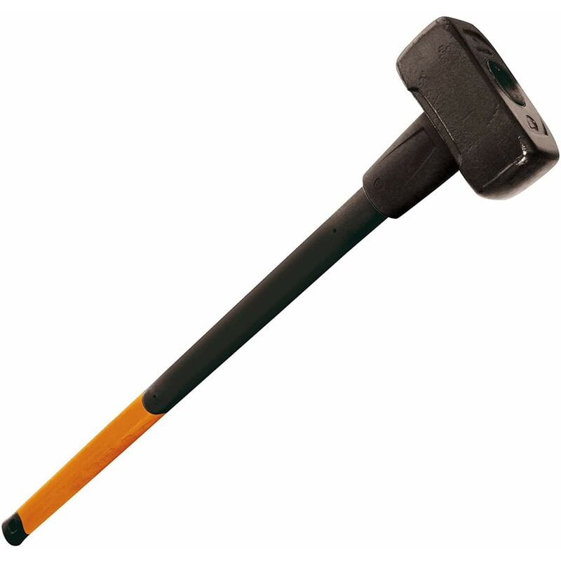 foto del prodotto fiskars mazza forgiata 5 kg, con paraurti, testa in acciaio al carbonio manico in tre materiali di 90 cm con nucleo in fibra di vetro,