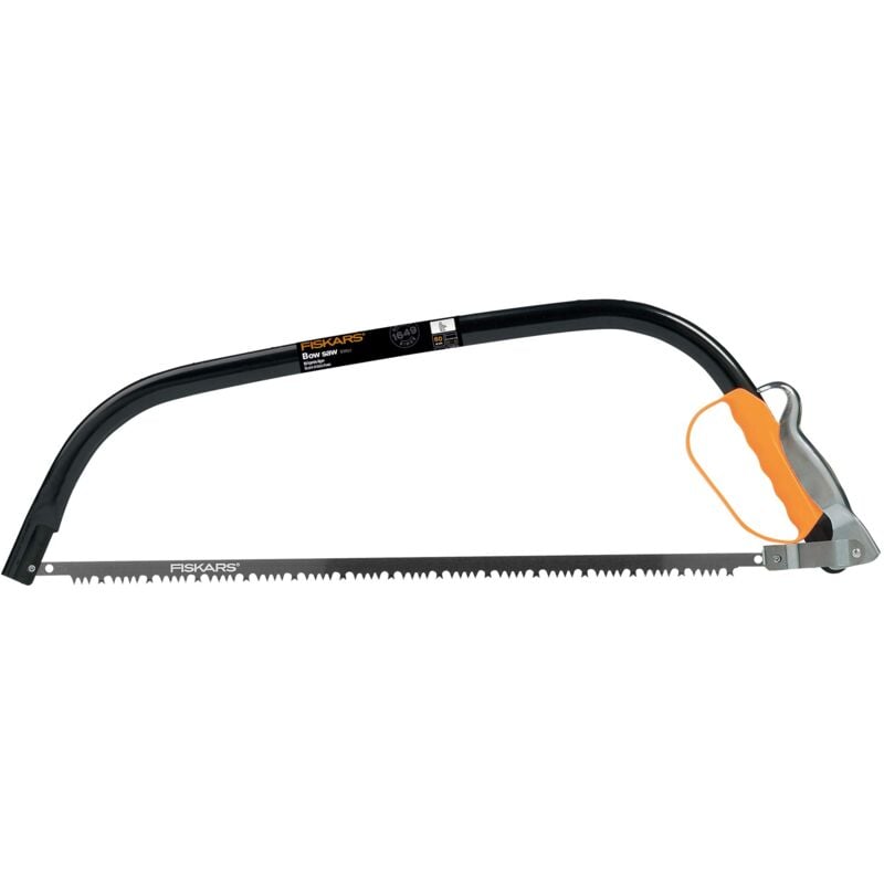 foto del prodotto fiskars sega ad arco per legno verde, lama fissa, lunghezza 70 cm 24 , coprilama in plastica incluso, acciaio di alta qualit , nero arancione,