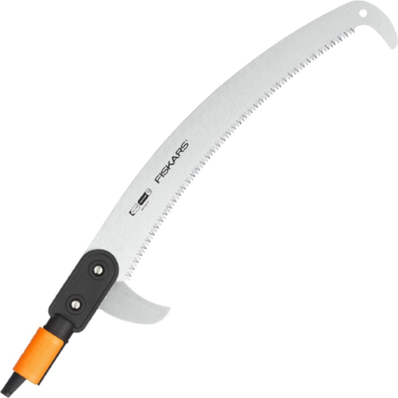 foto del prodotto fiskars seghetto segaccio quikfit curvo per manico telescopico lama da 55 cm in acciaio temprato