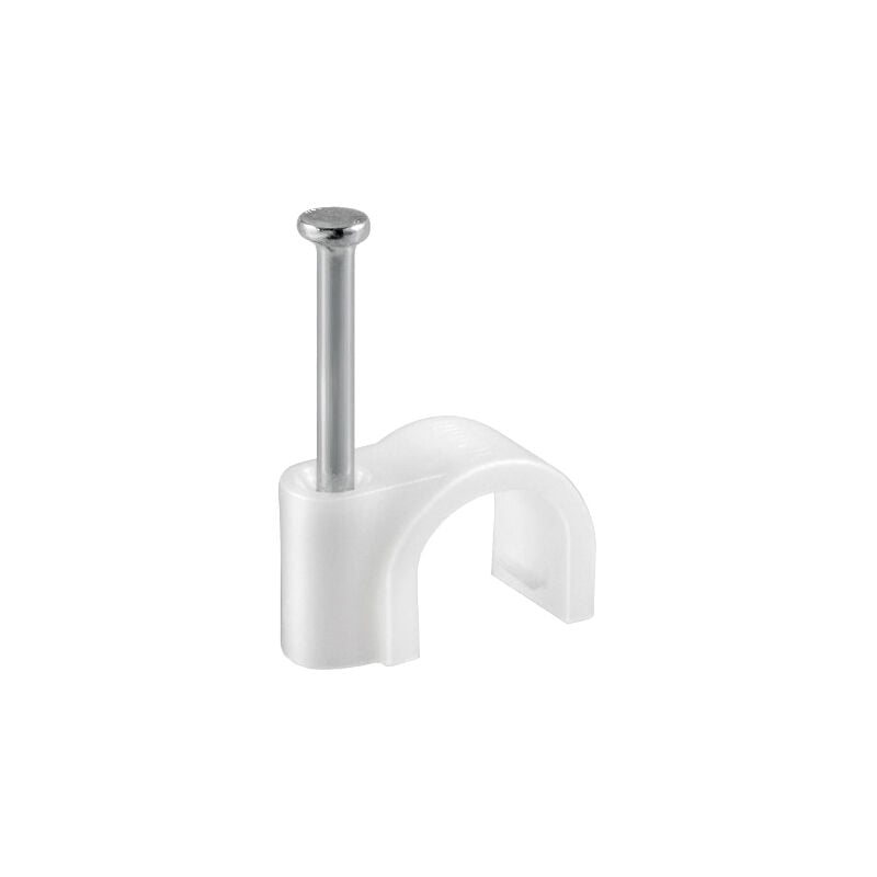 foto del prodotto fissacavi pvc c chiodo mm.5 conf.100 pz.