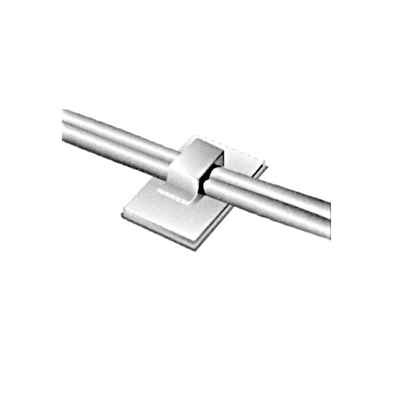 foto del prodotto fissaggio cavo adesivo 5,6 x 7,2 mm 27 x 17 mm 10 pz.