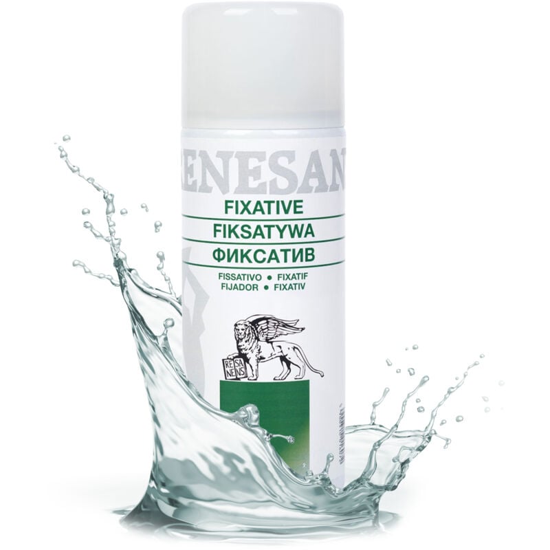 foto del prodotto fissativo per proteggere i pastelli delle matite carboncino e dei pastelli renesans spray 400ml