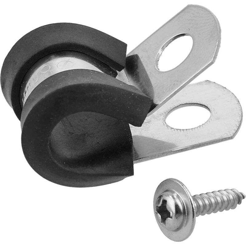 foto del prodotto fissatubo a p sfuso 8 mm per geyser pezzo singolo stocker