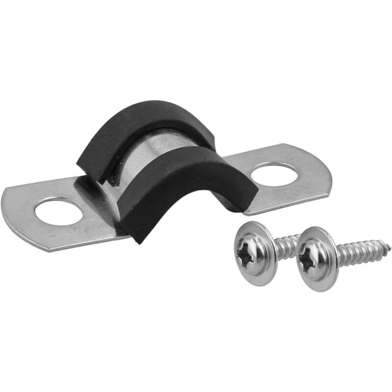 foto del prodotto fissatubo a u sfuso 8 mm per geyser pezzo singolo stocker