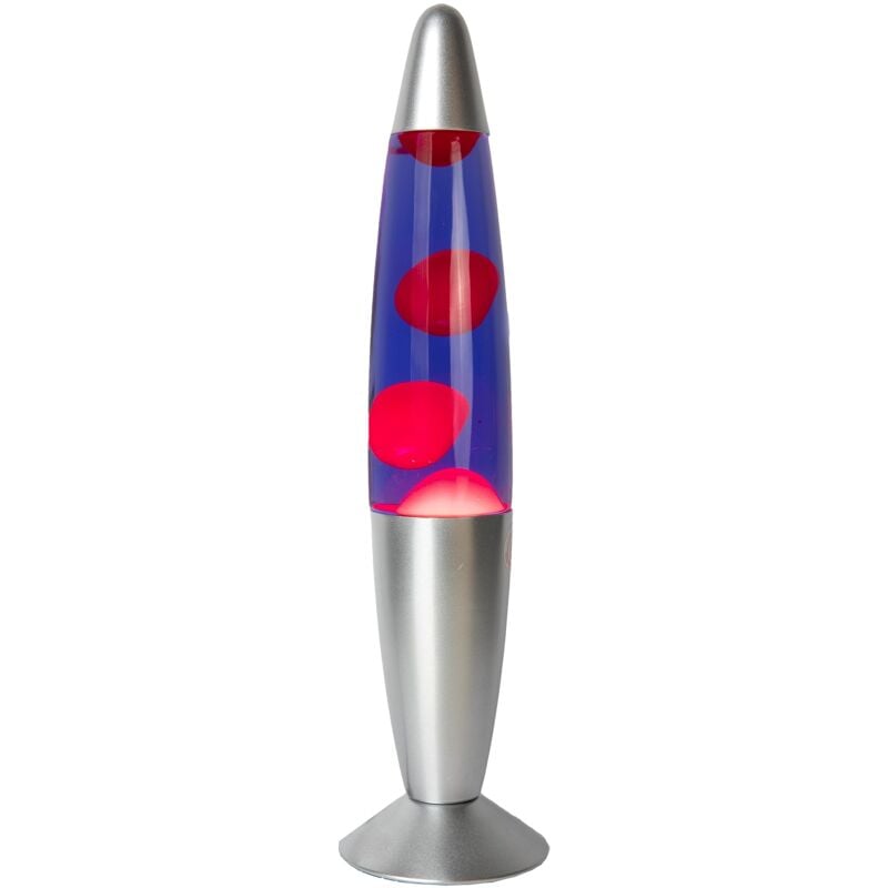 foto del prodotto fisura giftmarket - lampada lava rossa e viola. lampada da comodino con 2 lampadine incluse. regalo divertente per adolescenti. lampada retrò, 34 x