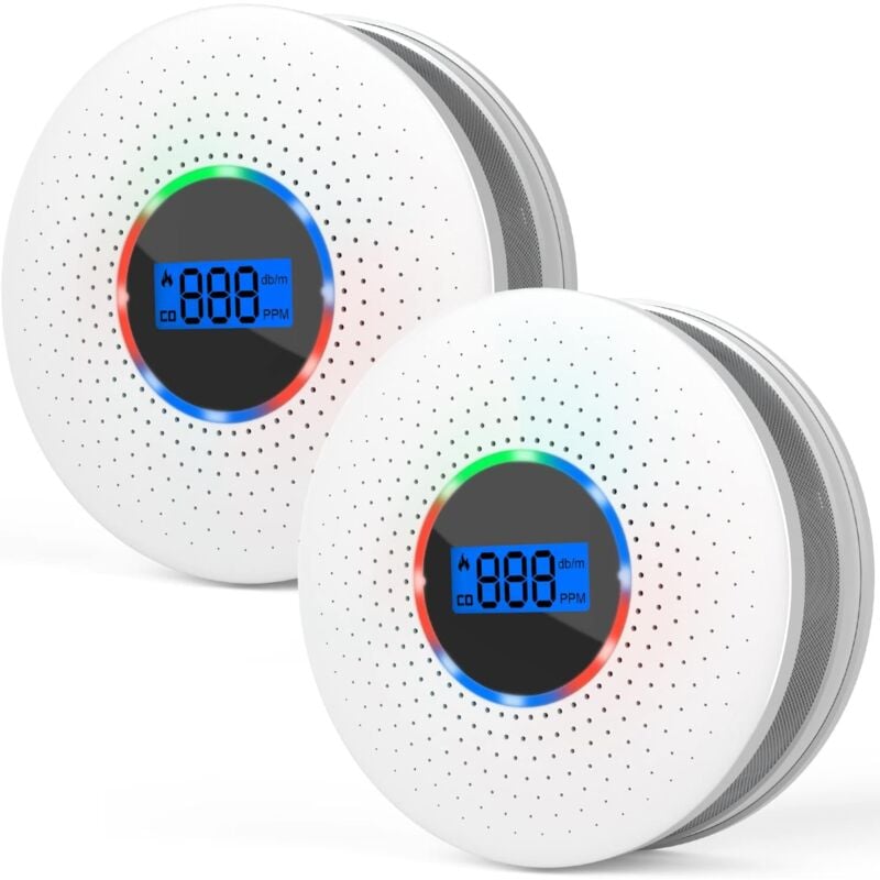 immagine 0 del prodotto fitags rilevatore combinato di fumo e monossido di carbonio, rilevatore di fumo e monossido di carbonio a doppio sensore e batteria sostituibile