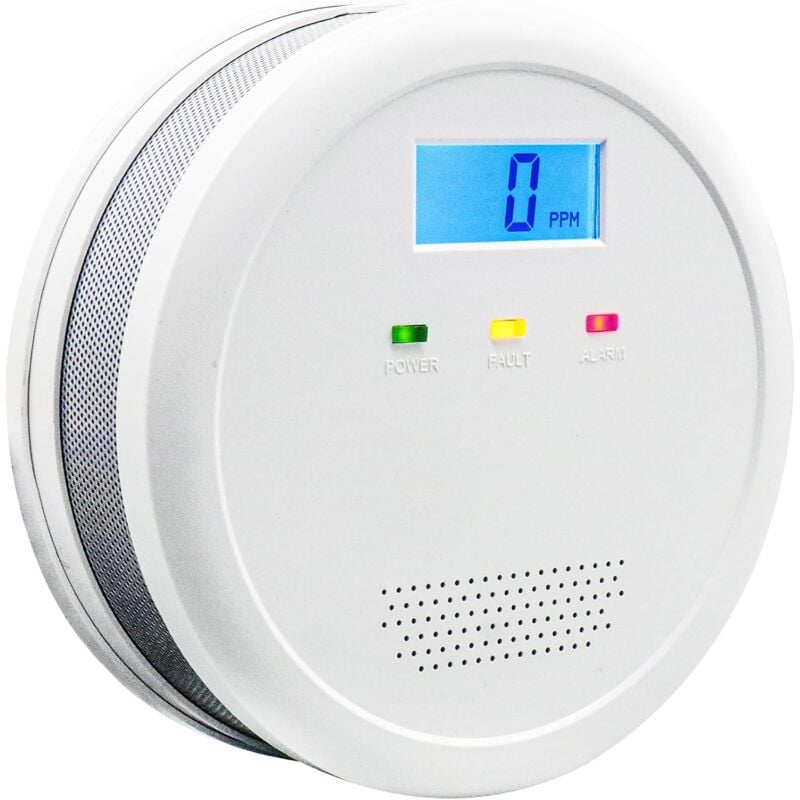 foto del prodotto fitags rilevatore di monossido di carbonio, allarme portatile di monossido di carbonio con display digitale lcd e allarme acustico, monitor di