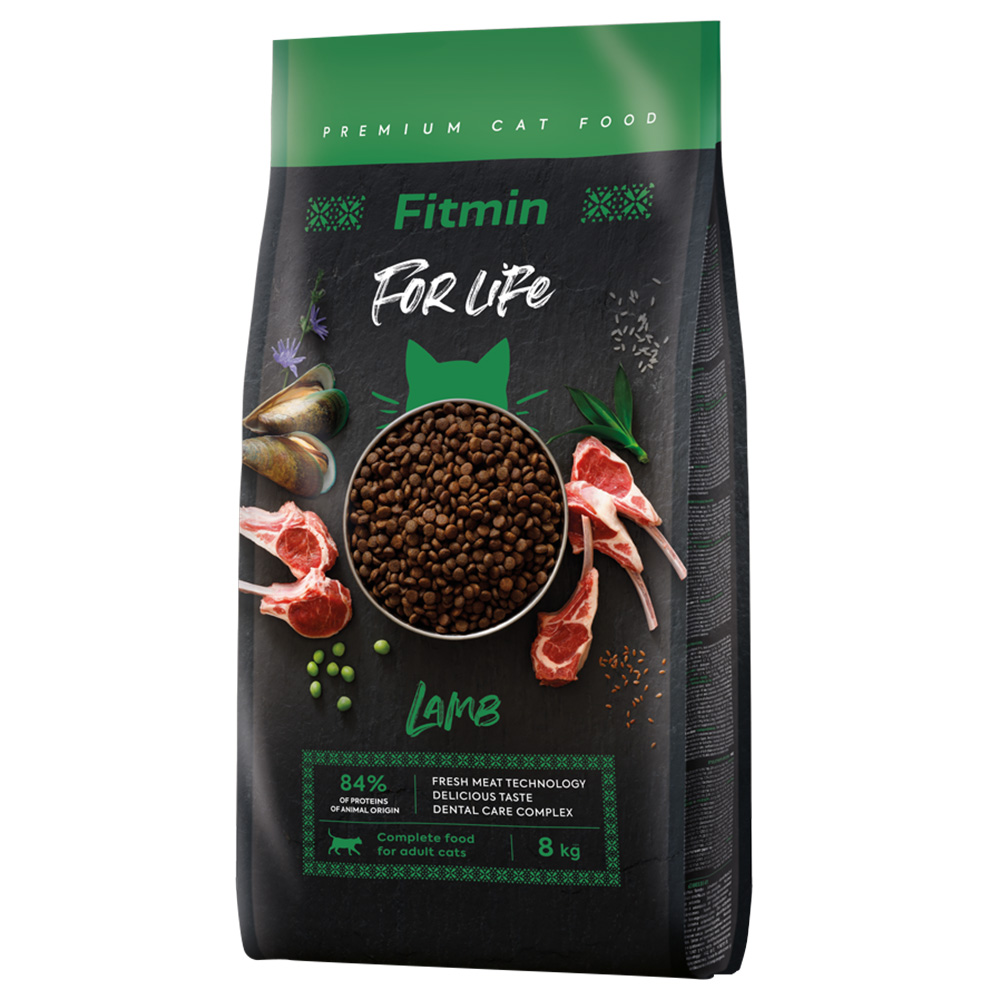 foto del prodotto fitmin cat for life adult con agnello 8 kg
