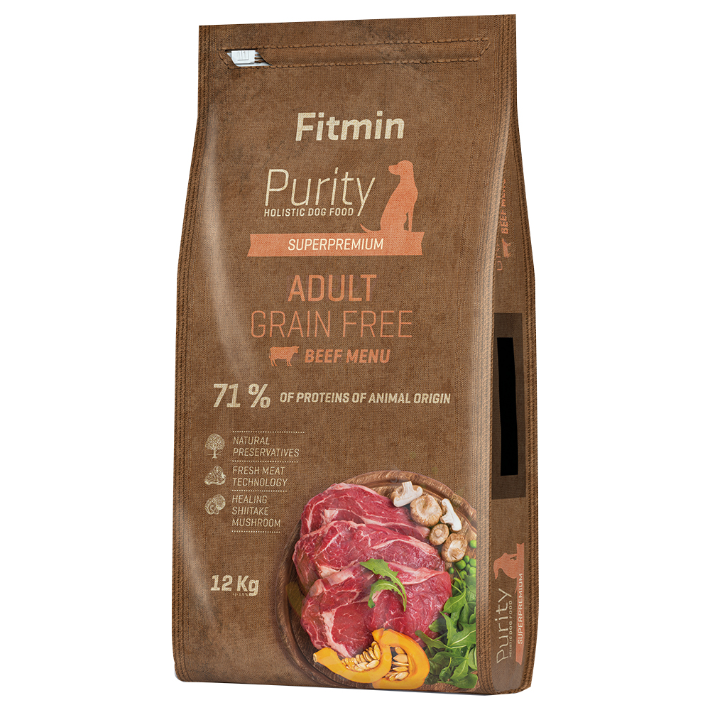 foto del prodotto fitmin dog purity adult, manzo senza cereali 12 kg