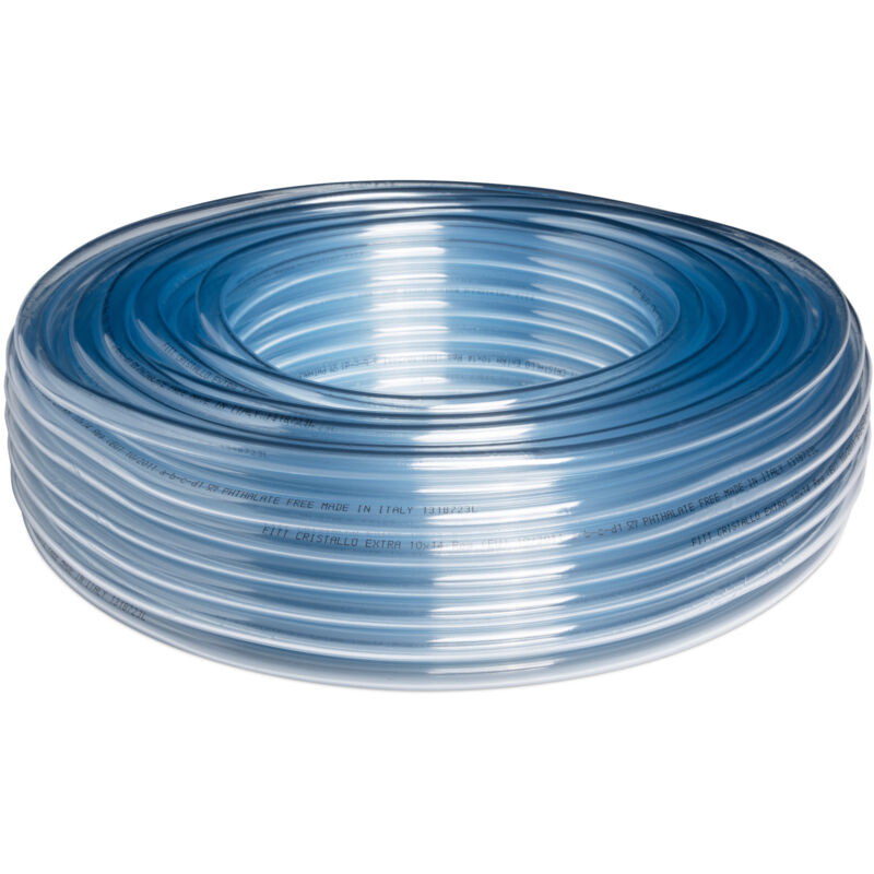 foto del prodotto fitt cristallo extra 10mm 50 m tubo certificato per passaggio liquidi alimentari non in pressione, bevande con tenore alcolico fino a 50 vol