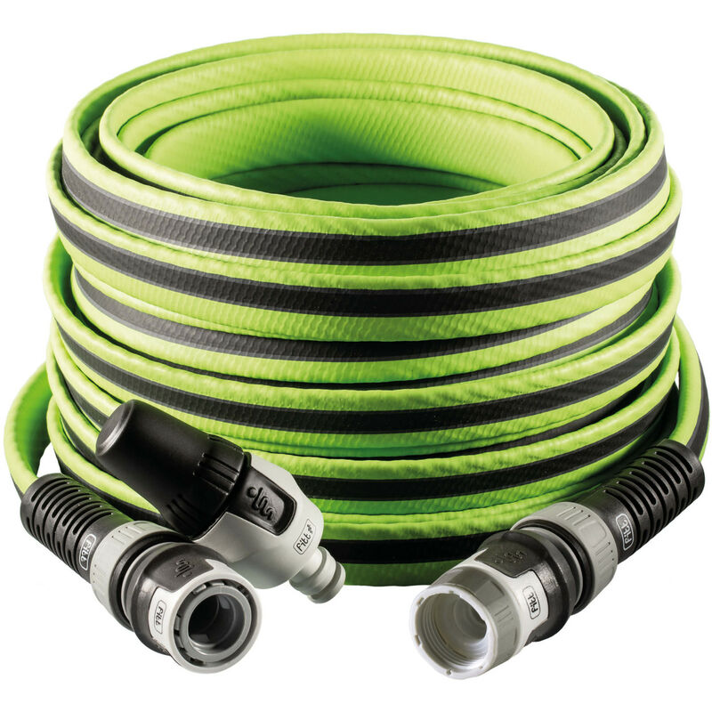 foto del prodotto fitt force 25 m, tubo acqua per irrigazione giardino, leggero, resistente e compatto, per uso intensivo, con lancia, colore lime, 43 co2e
