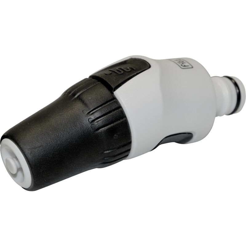 foto del prodotto fitt lancia ergonomica e compatta per tubo da giardino con cono a getto continuo regolabile, colore grigio