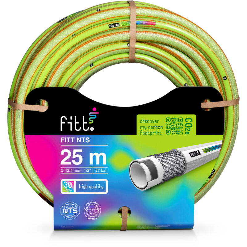 foto del prodotto fitt nts lime 1 2 12,5 mm 25m, tubo per irrigazione giardino, robusto e malleabile per uso intensivo