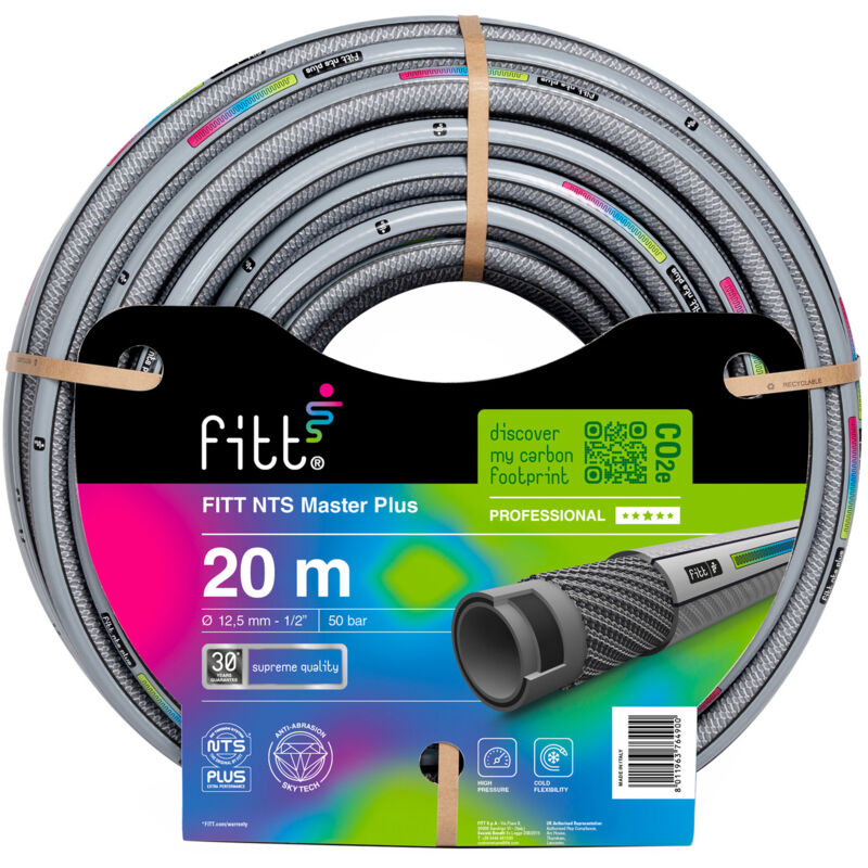 foto del prodotto fitt nts masterplus 1 2 12,5mm 20 m tubo per irrigazione giardino, per uso intensivo e professionale, con tecnologia esclusiva